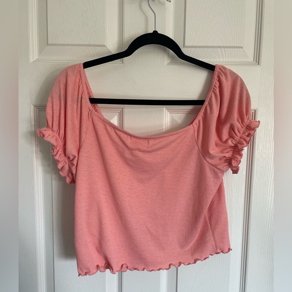 Abound pink short sleeve crop top - Picture 4 of 5